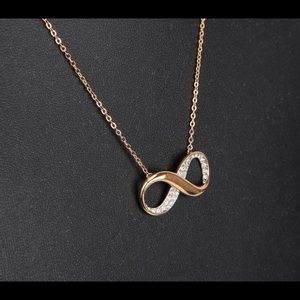 Swarovski Rose Gold Plated and Crystal Necklace